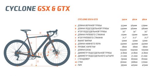 Велосипед CYCLONE 28" GSX Gravel 560мм Коричневый 2020 Гидравлика фото 2
