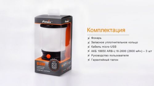 Кемпинговый фонарь Fenix CL30R Серый фото 18