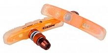 Колодки ободные COX VBS-620 72mm прозр./оранж v-brake