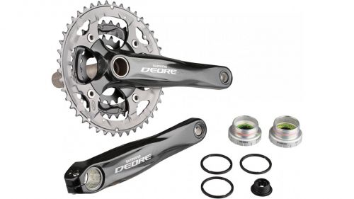 Шатуны Shimano DEORE FC-M590-L 175mm, 44\32\22 +каретка BSA фото 4