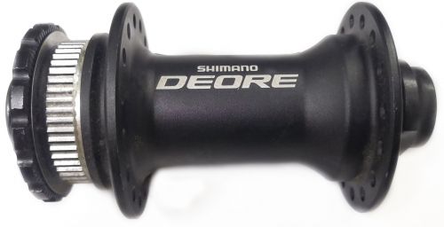 Втулка перeдняя Shimano HB-M618 Deore 32отв., ось 15мм, под CenterLock, черная (EHBM618B) фото 3