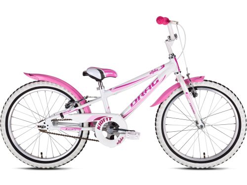 Велосипед Drag 20 Alpha Бело/Розовый 2017