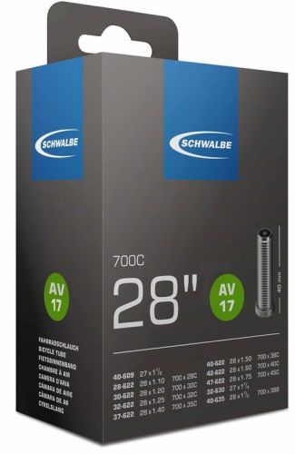 Камера Schwalbe 28" 700X28/47 AV17 40мм (28/47x622/635) BOX