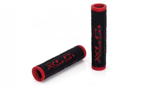 Грипсы XLC GR-G07 'Dual Colour', черно-красные, 125мм