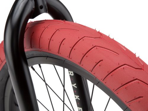 Велосипед KINK BMX Gap FC, 2020 Черный с красными покрышками Freecoaster фото 8