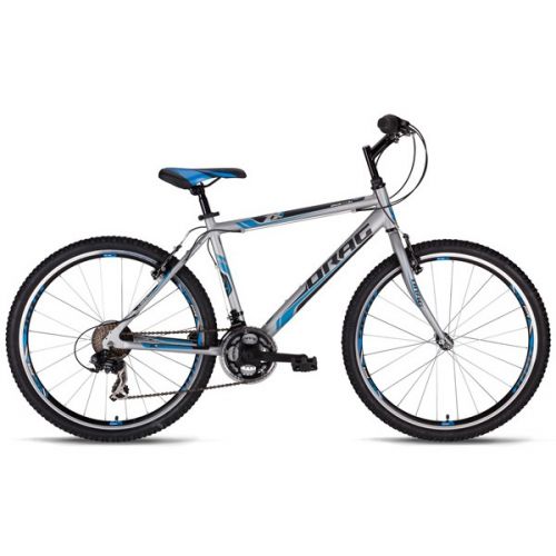 Велосипед Drag ZX1 Размер 20" Серо-синий Алю. А6+