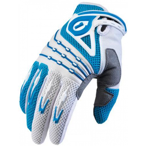 Перчатки с пальцем 661 DESCEND GLV Бело-Синие SZ L