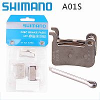 Дисковые Колодки Shimano A01S для BR-M975/M965/M775/М665/M595. Resin, Оригинал BOX