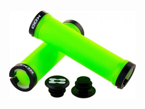 Грипсы COX Neon Lock 130mm Зеленые