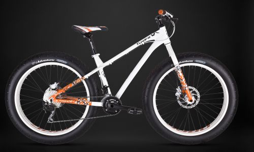 Велосипед Drag 26 Tundra Comp Фэтбайк L-20 Бело/Оранжевый Cammo 2015