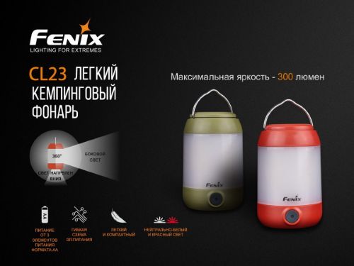 Кемпинговый фонарь Fenix CL23 Красный фото 5