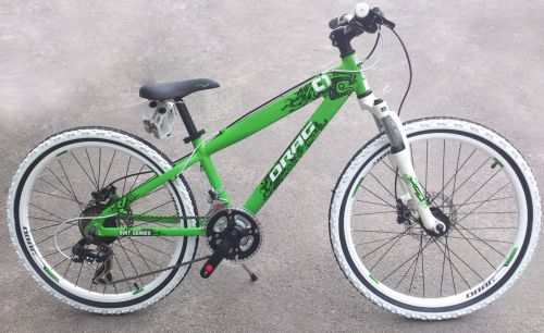 Велосипед Drag 24 C1 TE Зелено/Белый (Hydraulic brakes) 2015 фото 2