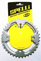 Звезда SPELLI SCR-38T-ST Стальная 38Т, под 4 крепления. SHIMANO совместимая, индексированная