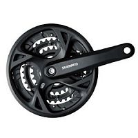 Шатуны Shimano FC-M371 (9ск) 170mm 48\36\26 Черные(с защитой)