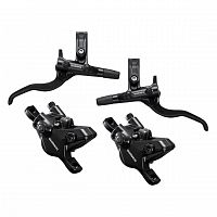 Тормоза дисковые Shimano MT410-1 пара, передний + задний, калипер BR-MT410, гидролиния 1000мм + 1700мм