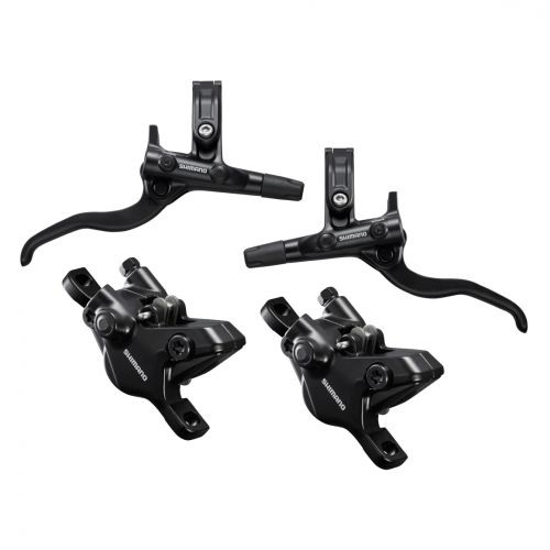Тормоза дисковые Shimano MT410-1 пара, передний + задний, калипер BR-MT410, гидролиния 1000мм + 1700мм
