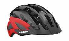 Шлем LAZER Compact dxl, Черно/Красный 54-61см