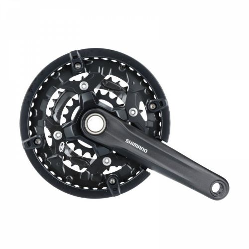 Шатуны Shimano FC-MT300-3, 175мм, 44х32X22, Hollowtech II защита звезд, без каретки BOX