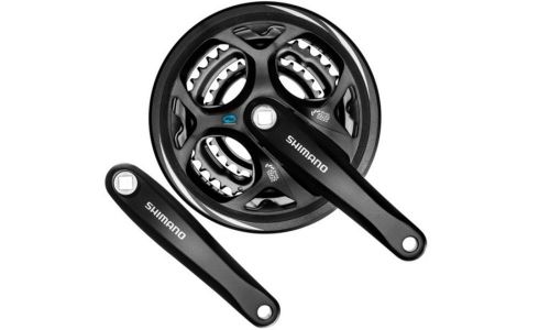 Шатуны Shimano FC-M311 175мм, 48/38/28T, черные, с защитой BOX