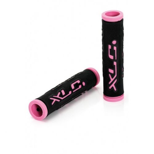 Грипсы XLC GR-G07 'Dual Colour', черно-розовые, 125мм