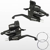 Моноблоки Shimano ACERA ST-M360-L (3х8) ЧЕРНЫЕ, (Пара)