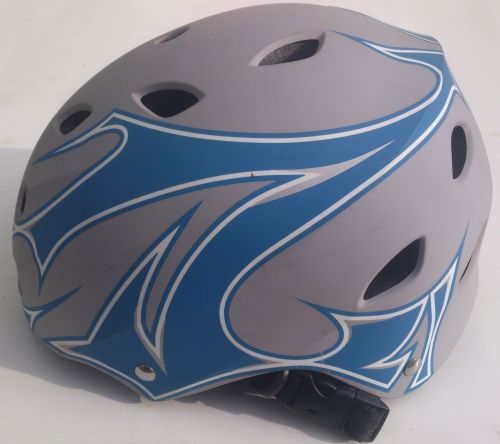 Шлем котелок Drag SJ-303S- M BMX/DJ сив/синя M