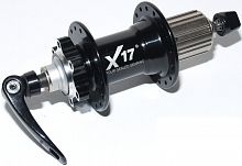 Втулка задняя X17 XC алюминиевая, дисковая, 36Н, под кассету 8/9ск., 4 промподшипника