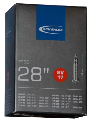 Камера Schwalbe 28" (28/47х622/635) Schwalbe SV17 40мм BOX