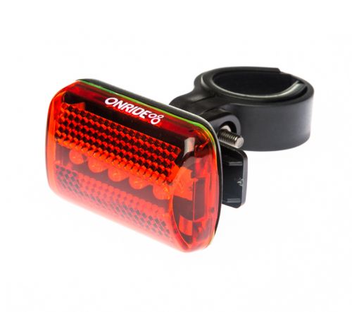 Задняя Мигалка ONRIDE 302, 5 диодов, 2 x AAA