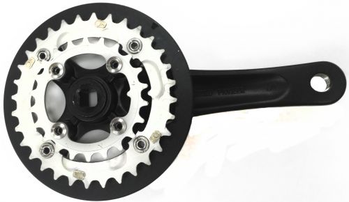 Шатуны Prowheel PIONEER-22/32-BLK с рокрингом 170мм фото 2