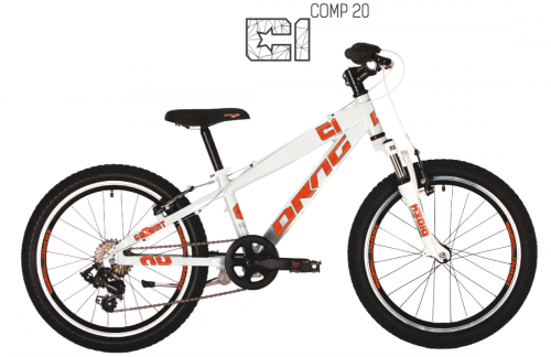Велосипед Drag 20 C1 Comp TY-17 Бело/Оранж Уценка