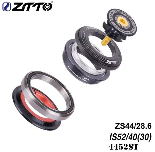 Рулевая колонка ZTTO 4452ST Конусная, ZS44 ZS52, 1-1/8 - 1.5"  + переходник под прямой и конусный шток
