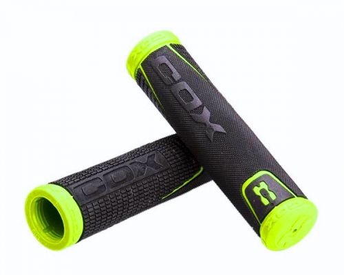 Грипсы Cox Dual Comp Салатово/Черные 130мм Neon/Green/Black