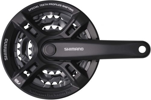 Шатуны Shimano TOURNEY FC-M171 170 мм 42/34/24T с защитой Черные